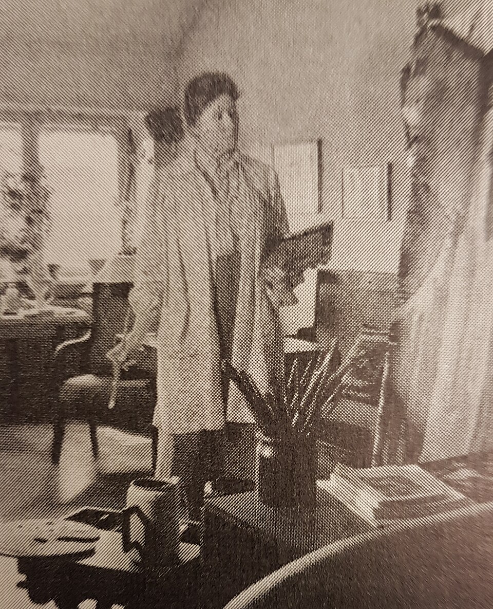 Märta Afzelius in her studio