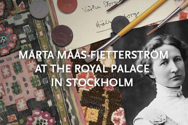 Märta Måås-Fjetterström at the Royal Palace in Stockholm