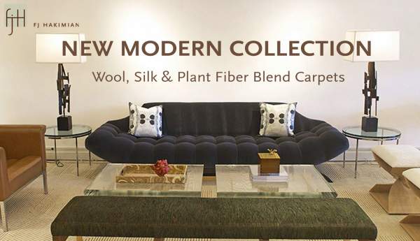 NEW MODERN COLLECTION: Wool, Silk &amp; Hemp Fiber Blend Carpets