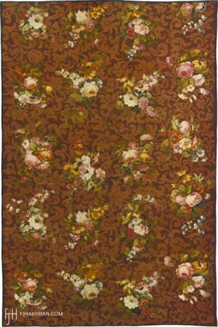 AUBUSSON carpet, France, circa 1840, 22'4" x 14'7", ref 02074