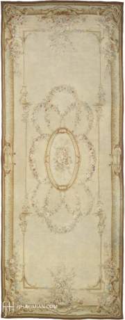 French Aubusson Runner carpet, France, circa 1870, 34'3" x 13'0", ref 02087