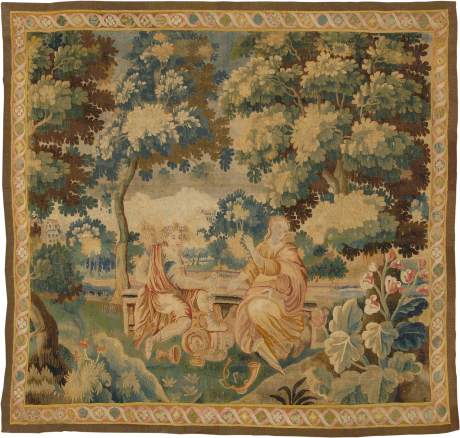 Tapestry, France, 18th Century, 6'5" x 6'3", ref 02198