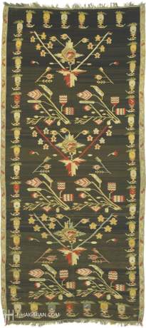 Bessarabian carpet, USSR, circa 1880, 10'8" x 4'11", ref 02253