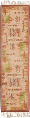 Swedish Kilim, Swedish Flatweave carpet, Sweden, circa 1940, 10'9" x 3'0", ref 02476