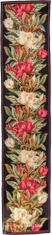 French Needlepoint Runner carpet, France, circa 1890, 15'0" x 3'3", ref 02488