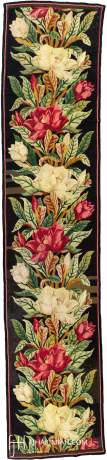 French Needlepoint Runner carpet, France, circa 1890, 14'10" x 3'2", ref 02489