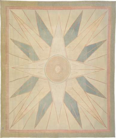 Aubusson carpet, France, circa 1920, 12'4" x 10'6", ref 02620