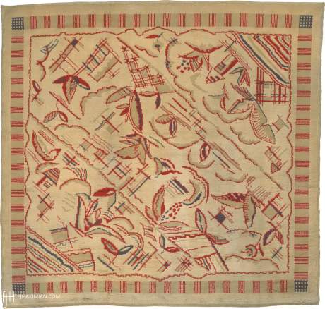 Art Deco Savonnerie carpet, France, circa 1920, 8'5" x 8'2", ref 03113