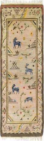 Swedish Pile, Art Deco carpet, Sweden, circa 1920, 14'7" x 4'5", ref 03404