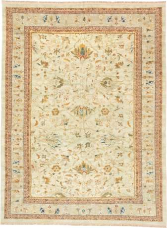 Afternoon Rose, Sultanabad carpet, China, circa 2010, 13'8" x 10'1", ref 16020