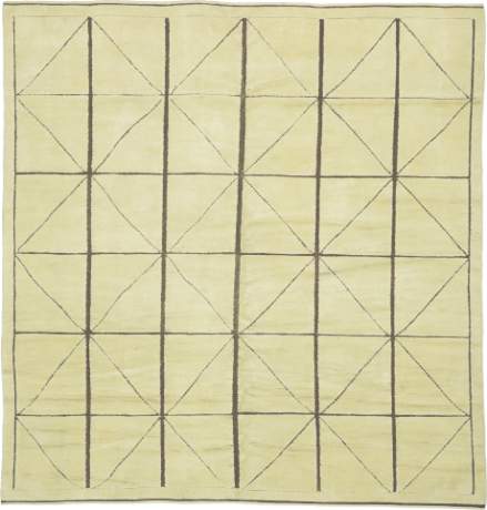 Ingrid II, Art Deco carpet, China, circa 2004, 9'10" x 9'5", ref 16429