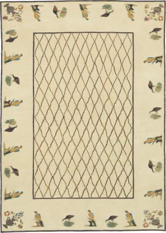 Birds of Paradise, Bessarabian carpet, China, circa 2004, 14'0" x 10'0", ref 16485
