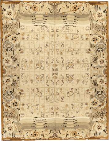 Window Savonnerie, Art Deco carpet, Nepal, circa 2005, 15'9" x 12'0", ref 16803