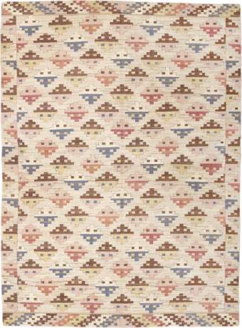 Flax, Swedish Flatweave carpet, China, circa 2005, 13'2" x 9'10", ref 16810