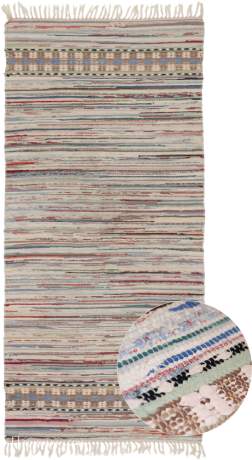 Swedish Flat Weave carpet, Sweden, 20th Century, 6'11" x 3'3", ref 22269