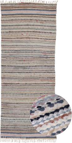 Swedish Flat Weave carpet, Sweden, 20th Century, 7'9" x 3'2", ref 22270