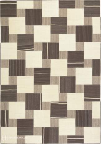 Vintage Kilim Composition carpet, Persia, circa 1940, 17'0" x 12'0", ref 23130