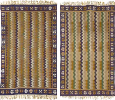 Swedish Flat Weave carpet, Sweden, circa 1914, 8'10" x 5'6", ref 02767 & 02807