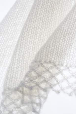 Mohair Throw, South Africa, circa 2017, 5'5" x 4'6", ref AM- Knee throw