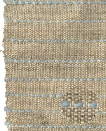Sardinian Mat carpet, Sardinia, circa 2019, ref IF- Hemp + Blue Mohair