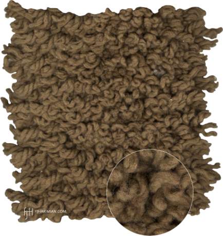 South American Rug, Woven Mat, Chile, circa 2018, ref AN-Pladilla-Brown