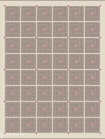 Swedish Square II, Swedish Inspired carpet, ref Custom