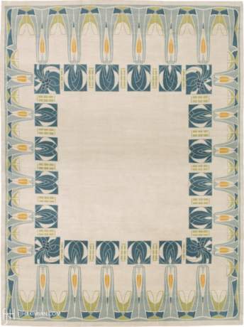 Tulips, Modern carpet, ref Custom