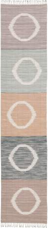 WHITE CIRCLES (AA) carpet, Sweden, circa 2015, 11'8" x 2'6", ref 26103