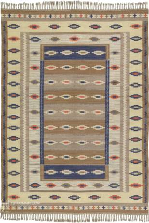 Swedish Flat Weave carpet, Sweden, circa 1940, 11'7" x 8'5", ref 02746