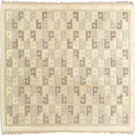 Swedish Pile carpet, Sweden, Mid 20th Century, 9'3" x 8'10", ref 03430