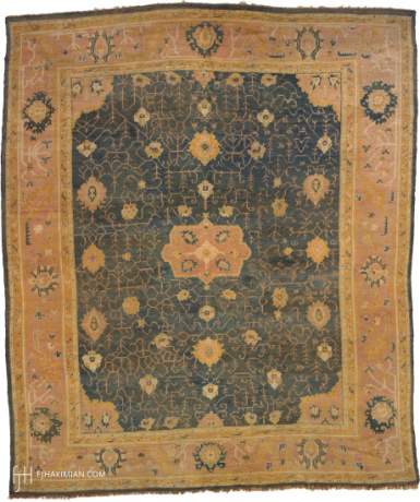 Oushak carpet, Turkey, circa 1890, 14'11" x 12'4", ref 04063