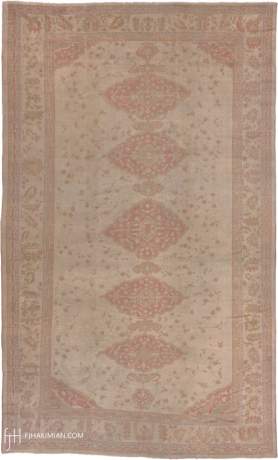 Oushak carpet, Turkey, circa 1890, 22'11" x 13'8", ref 04127