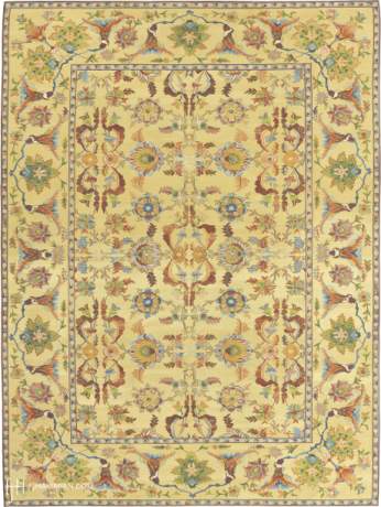 Lotus, Aubusson carpet, China, circa 2004, 14'11" x 11'1", ref 16579