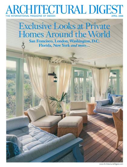 Architectural Digest. April 2008