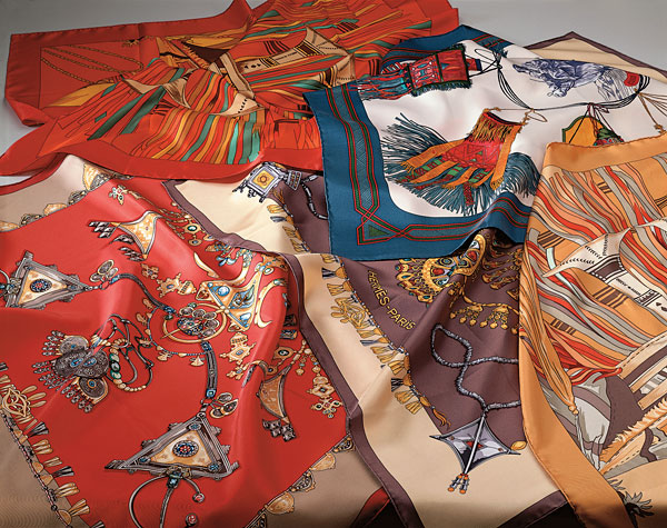 Scarves with Tuareg motifs, Hermès - Paris | FJ Hakimian Scarves with Tuareg motifs, Hermès - Paris | FJ Hakimian